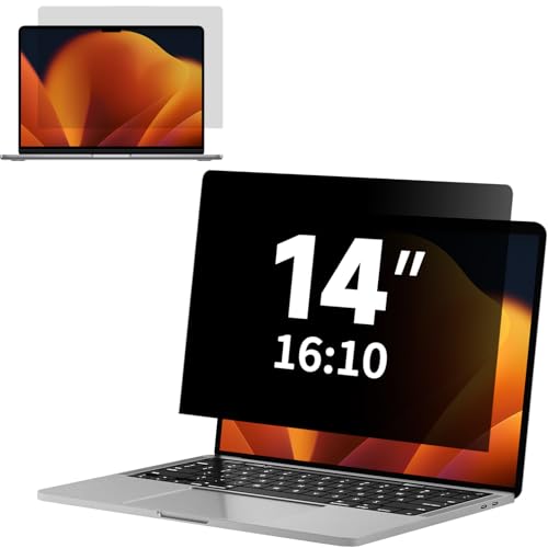 Laptop Privacy Screen 14 Inch 16:10 Display, Anti Glare Film Blue Light Filter Protector, Computer Privacy Screen Shield, Not for 14'' Laptops with 16:9 Aspect Ratio