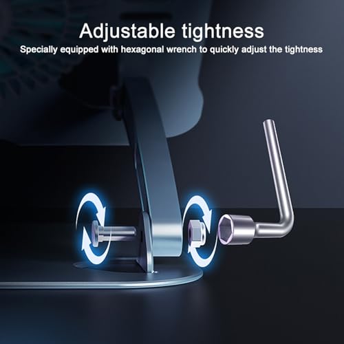 Laptop Cooler Cooling Pad Stand - Slim Ergonimic Laptop Stand for Desk, 3 Speed Cooling Fan Adjustable Height Laptop Cooling Stand for MacBook 11-15.6 Inch (Silver), YT628-2