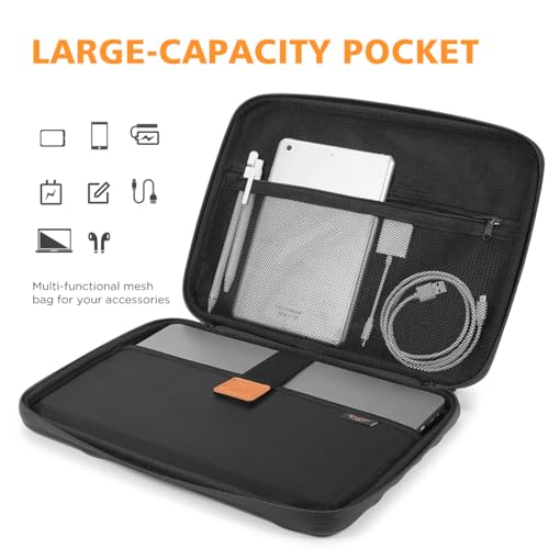 NIDOO 14 inch Laptop Sleeve Carrying Case Computer Bag for 14" MacBook Pro M5 Max/13 13.6" MacBook Air M5 M4/ 13" Macbook Neo/Asus ZenBook 14/ASUS Lenovo ThinkPad HP Shockproof Hardshell Handle - size: 14 inch
