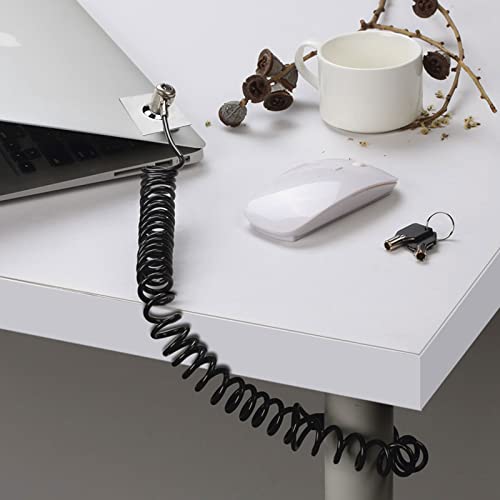 Laptop Cable Lock Hardware Security Cable Lock Anti Theft Combination Lock for iPad Tablet Laptop MacBook and All Other Notebooks and Tablets （8pcs Silver - color: Square silver 8pcs