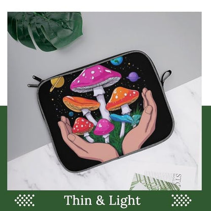 Funny Computer Sleeve Bag, Large Capacity Compact Laptop Case, Reusable Protective Laptop Sleeve for Commuting, Travel, Magic Mushrooms Space Planet Art, 13inch - color: Style(966), size: 13inch
