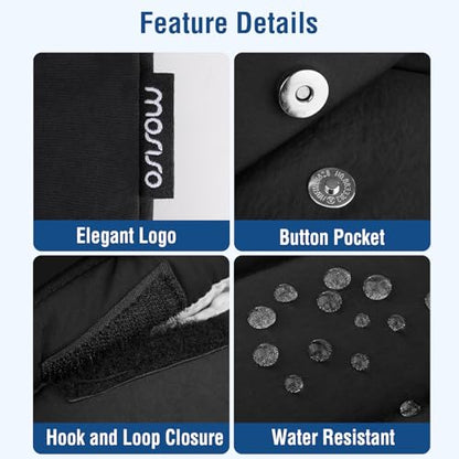 MOSISO 13-14 inch Laptop Case, 13.3 inch Laptop Sleeve Compatible with MacBook Neo/Air/Pro 13 inch with A18/M5/M4/M3/M2/M1 Chip 2026-2016, Twelve Grid Quilted Flap Computer Bag with Pockets&Belt,Black