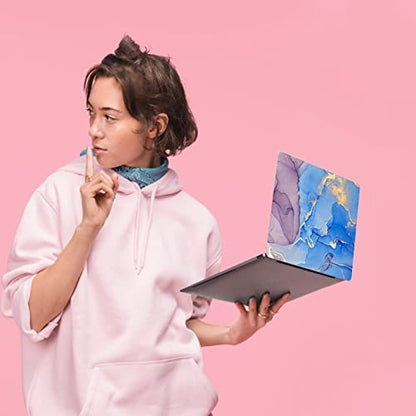 Laptop Skin Sticker Decal,13.3" 14" 15" 15.4" 15.6 inch Laptop Universal Vinyl Skin Sticker Cover,Dustproof Waterproof Reusable Art Decal Protector with Free 2 Wrist Pads (Marble 13) - color: Marble 13