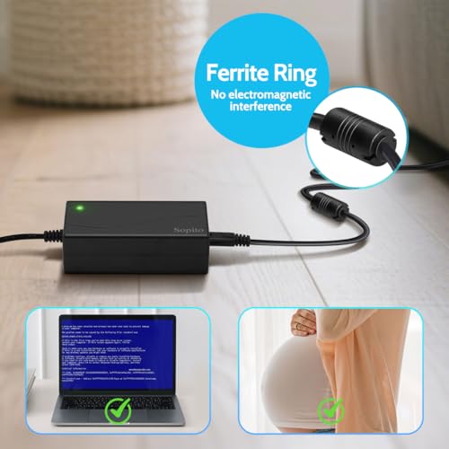 Sopito 29V 2A Recliner Power Supply 2 Pin, AC/DC Adapter 100-240V 50/60hz with Longer Power Cord, Power Supply Transformer Recliner Replacement Parts for Lift Chair/Electric Couch/Standing Desk - size: Power Brick