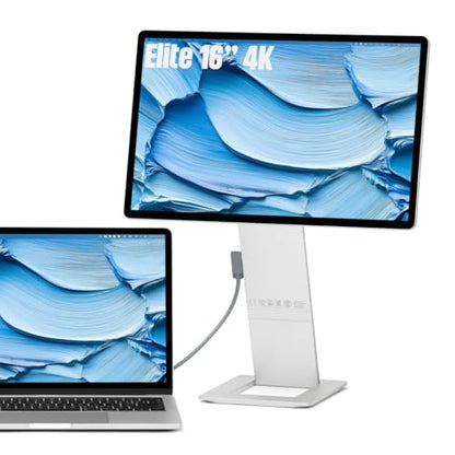 SOTSU FlipAction Elite 16" | 4K Portable Monitor | 3840 x 2400 (UHD+) | 60 Hz | 100% DCI-P3 | 450 Nits | Pivot Rotate | Full Metal CNC | Perfect Match for Mac and Windows (Silver) | 3840x2400 UHD+ | 60Hz | 100% DCI-P3 | 450 Nits | Pivot Rotate | Full Meta