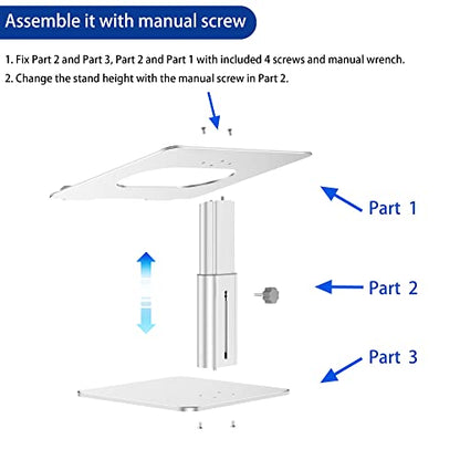 BESIGN LSX6N Laptop Stand, Ergonomic Adjustable Notebook Riser, Computer Holder, Laptop Mount Compatible with 10-15.6" Laptops, Silver - color: Silver