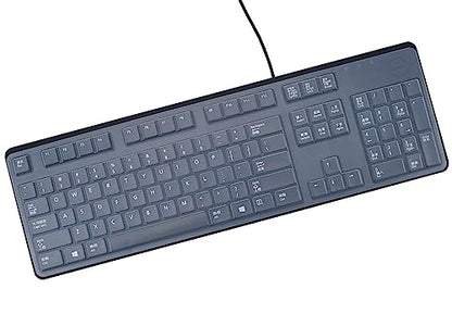 Keyboard Cover for Dell KB212-B KB4021 Slim USB 104-Key Keyboard, Dell KB212-B Keyboard Skin Protector - Clear - color: Clear