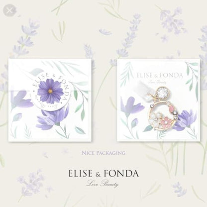 ELISE & FONDA CP85 USB Charging Port Anti Dust Plug Little Cherry Blossom Garland Pendant Phone Charm for iPhone 12/11/ XS MAX/XR/X/8 Plus/7/6S/7/SE iPad iPod（Pink）