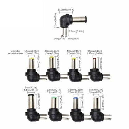 8PCS Universal For Notebook Laptop AC DC Power Supply Charger Adapter Tips Jack Connector For Charging Plug For Tablets PC