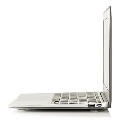 RUBAN Case Compatible with MacBook Air 13 Inch (Models: A1369 & A1466, Older Version 2010-2017 Release), Slim Snap On Hard Shell Protective Cover and Keyboard Cover, Frost White - color: Frost Clear