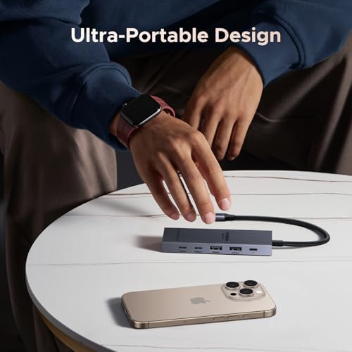 UGREEN Revodok Pro USB-C Hub 6 in 1 10Gbps 4K 60Hz HDMI, 100W Power Delivery for MacBook Neo/Pro/Air, iPad Pro, Thinkpad Rog Ally and More.