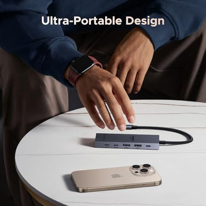 UGREEN Revodok Pro USB-C Hub 6 in 1 10Gbps 4K 60Hz HDMI, 100W Power Delivery for MacBook Neo/Pro/Air, iPad Pro, Thinkpad Rog Ally and More.