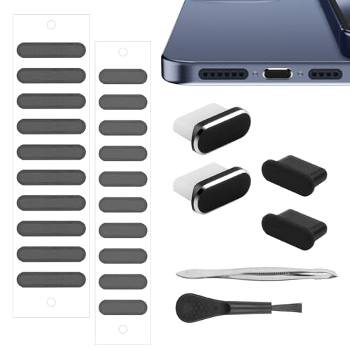 USB C Dust Plug for iPhone 15 16 17 Series, USB C Port Cover Phone Speaker Cover, Phone Charging Port Cleaner for Samsung Galaxy S23, S22 Ultra S21 FE S20, Note 20 and All Type-C Devices - size: USB-C Plug