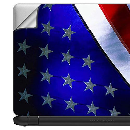 Flags | Custom Fit Made to Order Laptop Notebook Skin Vinyl Sticker Cover Decal Fits 13.3" 14" 15.6" 16" HP Lenovo Apple Mac Dell Compaq Acer American Flag Waving USA Pride Proud - color: Style 1
