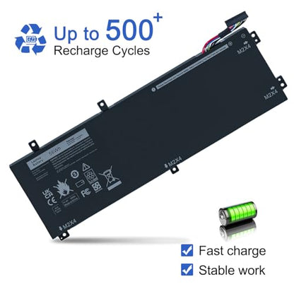 JOTACT H5H20 56Wh 11.4V Laptop Battery Compatible with Dell XPS 15 9590 9570 9560 9550 15-9550 Precision 15 5510 5520 5530 5540 Series RRCGW 62MJV M7R96 5D91C 05D91C 5041C - size: 10.56*4.53*0.15 inch H5H20