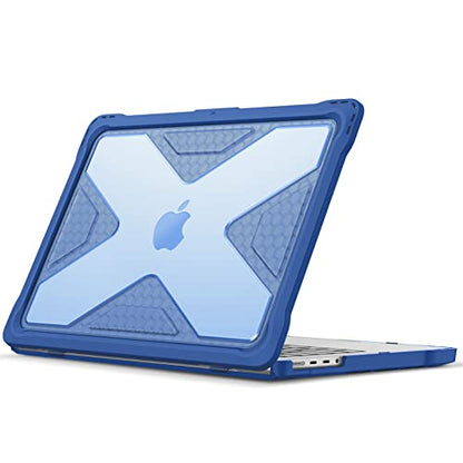 Fintie Case for MacBook Pro 14 Inch A3426 A3427 A3434 A3401 A3185 A3112 A2992 A2918 A2779 A2442 with M5 M4 M3 M2 M1 Chip (2021-2026) - Heavy Duty Rugged Hard Shell Cover, Blue - color: Blue