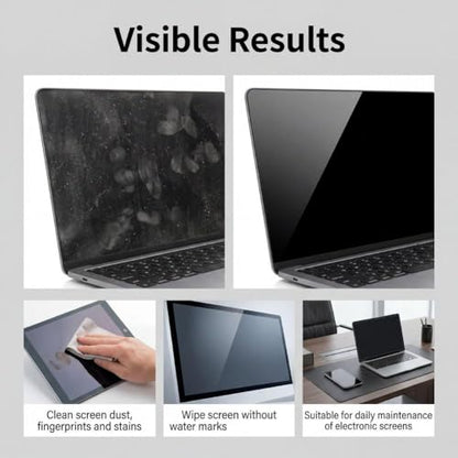 Screen Cleaner Spray and Microfiber Cloth Kit,250ml/8.5 fl oz Screen Cleaner Spray and Wipe for TV, Laptop, Computer, Phone, Tablet, Car, Electronic Devices - color: 250ML Black Set