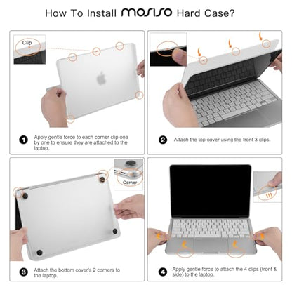 MOSISO Compatible with MacBook Neo Case 13 inch 2026 Release Model A3404 | Seamlessly Closes & Fingerprint-Resistant Protective Hard Shell Cover, Great for Work Travel Study Daily Use, Indigo Clear - color: Indigo Clear