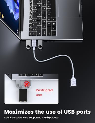 MOSWAG USB to 3.5mm Audio Adapter, External Stereo Sound Card with Dual TRS 3-Pole 3.5mm Headphone and Microphone Jack Adapter for PS4/PS5/PC/Laptop, Built-in Chip Mic-Supported Headphone Adapter