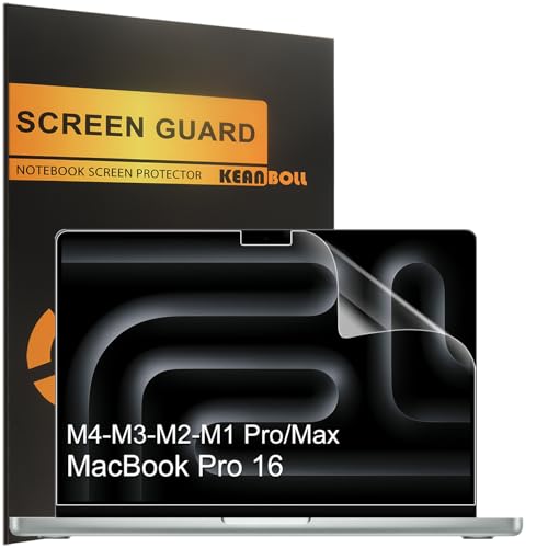 KEANBOLL 3 Pack Anti Glare (Matte) Screen Protector Designed for MacBook Pro 16 inch (M5 Pro / M5 Max / M4 / M4 Pro / M4 Max / M3 / M3 Pro / M3 Max / M2 M1) A3428/A3429/A3403/A2991/A2485/A2780 - size: MacBook 16.2 inch