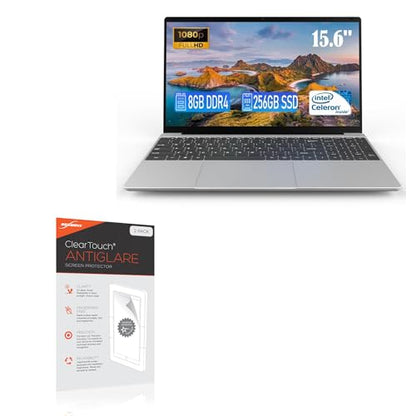 BoxWave Screen Protector Compatible with MTWZMM XU156 Laptop (15.6 in) - ClearTouch Anti-Glare (2-Pack), Anti-Fingerprint Matte Film Skin