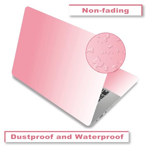 Laptop Skin Sticker Decal 15.6 Inch, Universal Personalized Art Vinyl Skin Stickers for 12.1 13 13.3 14 15.4 15.6 Inches Netbook Notebook Protector, White Pink - color: White Pink