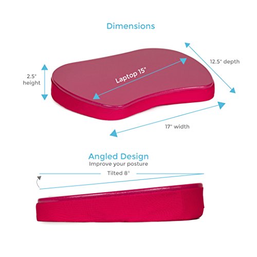 Mini Memory Foam Lap Desk Color: Pink