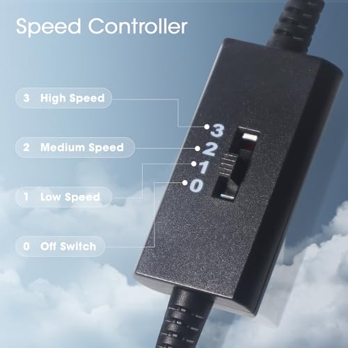 Dual 120mm 5V USB Cooling Fan with Speed Controller Dual Ball Bearings Quiet USB Fan for Router TV Box Micro Computer Cabinet Cooling - size: 2x120mm