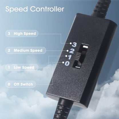 Dual 120mm 5V USB Cooling Fan with Speed Controller Dual Ball Bearings Quiet USB Fan for Router TV Box Micro Computer Cabinet Cooling - size: 2x120mm