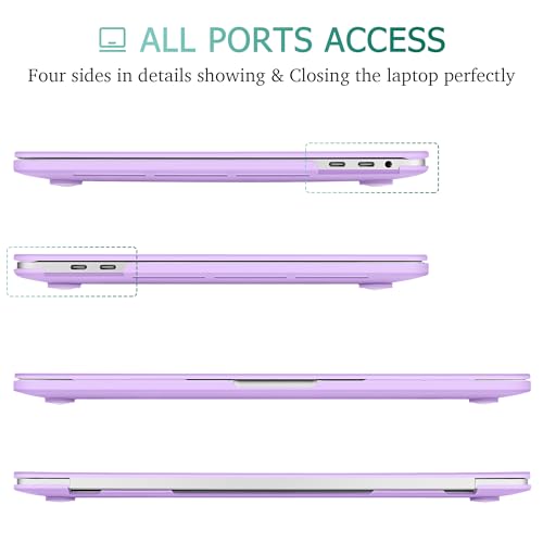 May Chen for MacBook Pro 16 Inch 2019 Release Model:A2141, Hard Shell Case Cover Screen Protector & Keyboard Cover for MacBook Pro 16 Retina with Touch ID & Touch Bar - Purple - color: Purple