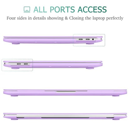 May Chen for MacBook Pro 16 Inch 2019 Release Model:A2141, Hard Shell Case Cover Screen Protector & Keyboard Cover for MacBook Pro 16 Retina with Touch ID & Touch Bar - Purple - color: Purple