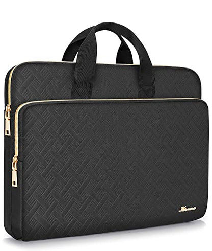 KIZUNA Laptop Sleeve Case 13 Inch Computer Carrying Handbag for 14" MacBook Pro M3 2023/M2 M1 Max /13.6" New MacBook Air M2/14 Lenovo ThinkPad X1 Carbon/Yoga C740 S740 C930/14 IdeaPad Flex 5i, Black - color: Black, size: 13-13.3 Inch / 13.6 Inch