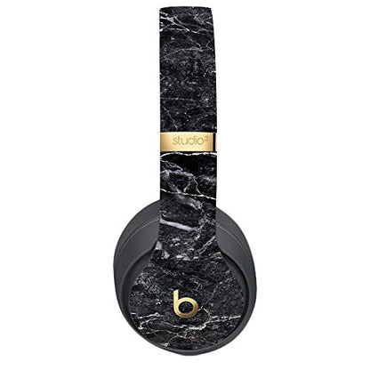 MightySkins Skin Compatible with Beats Studio 3 Wireless - Onyx Marble | Protective, Durable, and Unique Vinyl Decal wrap Cover | Easy to Apply, Remove, and Change Styles | Made in The USA - color: Onyx Marble