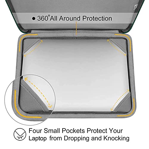 MOSISO Compatible with MacBook Air 13 inch Case M5 2026 M4 2025 M3 M2 2024-2022 A3449 A3240 A3113 A2681,Hard Shell&Sleeve Bag&Keyboard Skin&Webcam Cover&ScreenFilm for MacBook Air 13.6, Peacock Green - color: Peacock Green