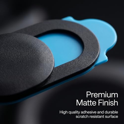 6pcs T1 Oval Webcam Cover Slide Black Privacy Camera Cover For Laptop Computer Screen Protection - color: black