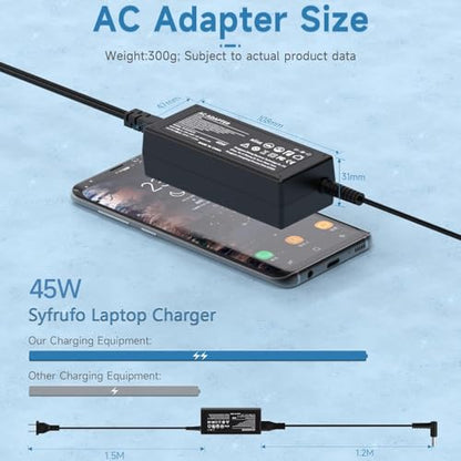 Syfrufo 45W 19.5V 2.31A Laptop Charger for HP Pavilion x360, Envy & EliteBook Series