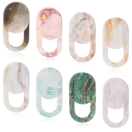 8PCS Webcam Cover Slide, Colorful&Marble Laptop Camera Cover | Slide Computer Phone Camera Covers Privacy Protector for Protect Your Visual Privacy