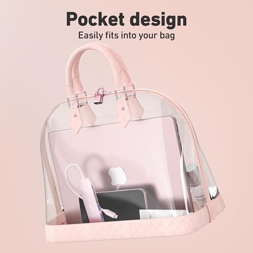 BENFEI 7-in-1 USB C Hub with HDMI(4K@60Hz), 2 USB-A, 1 USB-C Data, 100W Charge, SD/TF Card Reader, Silicone Tangle-Free Cable Compatible with MacBook Pro/Air, iPad Pro, iMac, iPhone 15 Pro/Pro Max - color: Pink