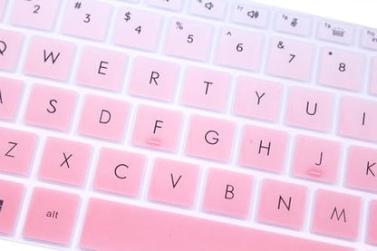 Silicone Keyboard Skin Cover Compatible with HP EliteBook 840 845 G9 G10 14" & HP EliteBook 830 835 G9 G10 13.3 inch Laptop (Not fit 840 845 1040 G8 G7 G6 G5 G4 G3) - Gradient Pink - color: Gradient Pink