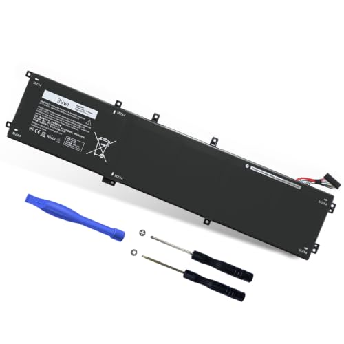 Upgraded 6GTPY Battery for Dell XPS 15 9570 7590 9560 | Fit for Precision 5520 5530 5540 5510 Vostro 7500 5041C 5XJ28, and More - size: 13*2.8*0.5inch 6GTPY