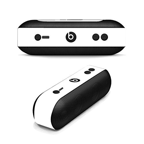 MightySkins Skin Compatible with Beats by Dr. Dre Pill Plus - Solid White | Protective, Durable, and Unique Vinyl Decal wrap Cover | Easy to Apply, Remove, and Change Styles | Made in The USA - color: White