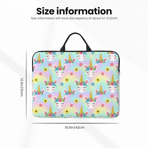 Laptop Case 14 Inch, Soft Shockproof Laptop Sleeve with Handle, Protective Bag - color: Pattern (664)