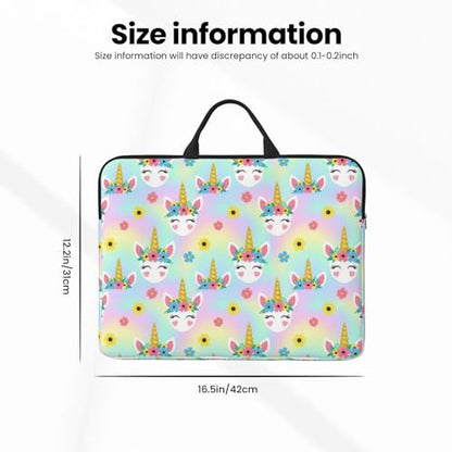 Laptop Case 14 Inch, Soft Shockproof Laptop Sleeve with Handle, Protective Bag - color: Pattern (664)