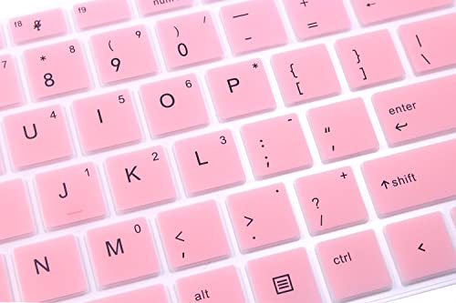 Silicone Keyboard Cover Skin Compatible for 14" HP ProBook 440 445 G5 G6 G7, HP ProBook 430 G5 13.3", HP ProBook x360 440 G1, HP ProBook 640 G4 G5 (Pink) - color: Pink