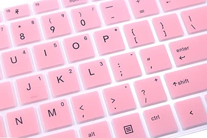 Silicone Keyboard Cover Skin Compatible for 14" HP ProBook 440 445 G5 G6 G7, HP ProBook 430 G5 13.3", HP ProBook x360 440 G1, HP ProBook 640 G4 G5 (Pink) - color: Pink