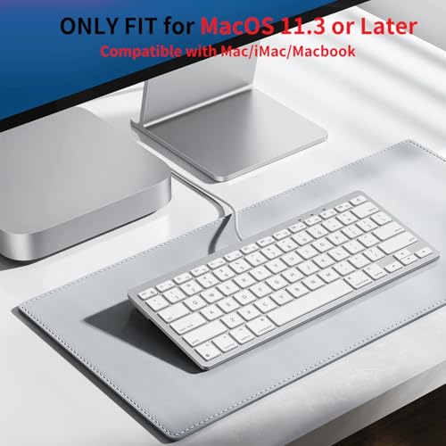 OMOTON Wired Keyboard for Mac, Compact 78-Key, USB-C/A Plug & Play, White | Stable Wired Connection, Compatible with MacBook Pro/Air/Neo, iMac, Mac Mini & Mac Pro – Desk Work, Home, School & Office