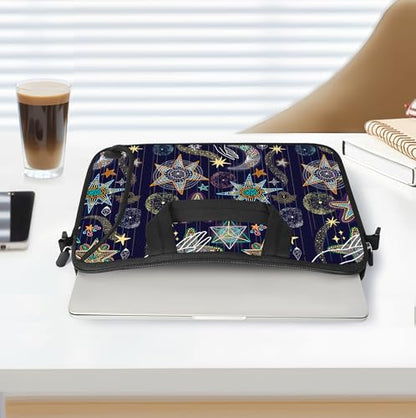 10 inch Messenger Bag Carrying Case with Handle Accessory Pocket Fits 7 to 10-Inch Laptops/Notebook/Kids Tablet (7-10.2 inch, Stars) - color: Stars, size: 7-10.2 inch