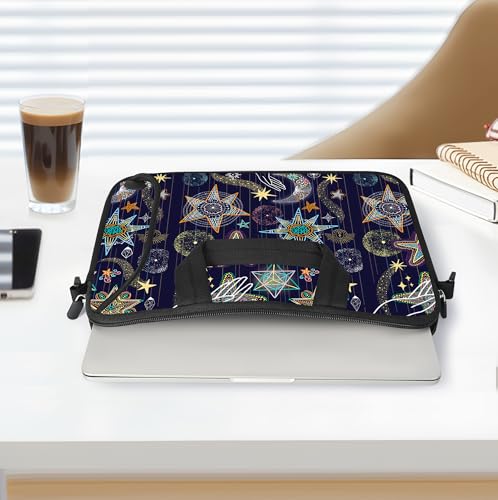 10 inch Messenger Bag Carrying Case with Handle Accessory Pocket Fits 7 to 10-Inch Laptops/Notebook/Kids Tablet (7-10.2 inch, Stars) - color: Stars, size: 7-10.2 inch