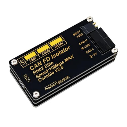 Isolated USB to CAN FD Adapter Converter Based on CANable V2.5 Supports Up to 10Mbps