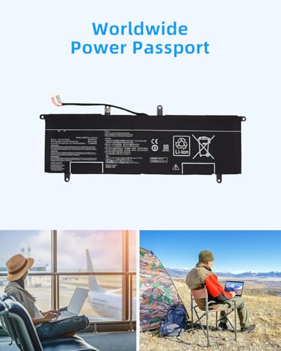 70Wh C41N1901 Laptop Battery Replacement for Asus ZenBook Duo UX481 UX481FA UX481FL UX481FLY UX481F X481FL UX481FL-BM002T UX481FA-BM020R UX481FL-BP1505T Series Notebook 15.4V high Performance - style: C41N1901